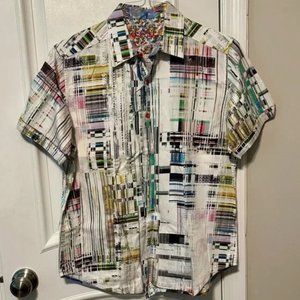 Robert Graham men's short sleeve button-down shirt